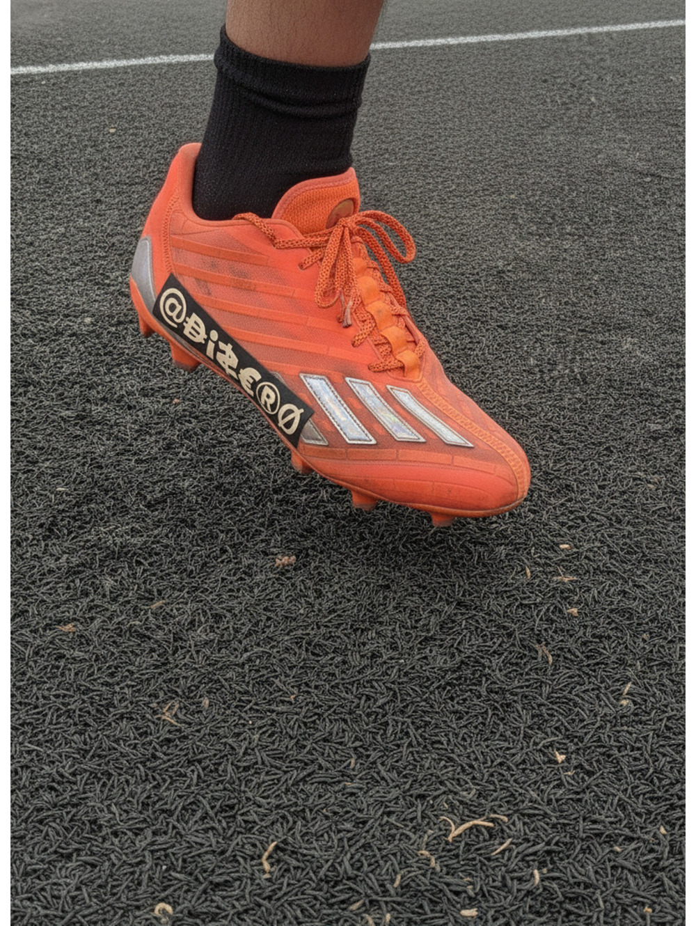 Adidas Orange Football Cleats Size 10